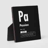 情熱 – 成功の要素 – やる気を起こさせる フォトプラーク (正面)