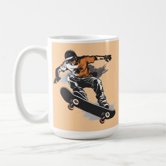 情熱、自由、芸術 コーヒーマグカップ (左)