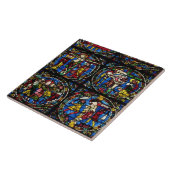 情熱、西の正面の尖頭アーチ窓、12t タイル (側面)