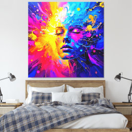 情緒放射能ポートレート キャンバスプリント