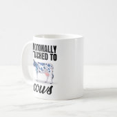 情緒的に牛に執着する コーヒーマグカップ (正面左)