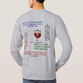 情緒的健康の広告宣伝のティー Tシャツ (裏面)