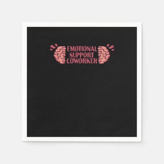 情緒的救済な共同働き者共同ギフトクラシック スタンダードカクテルナプキン (正面)