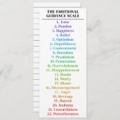 情緒誘導スケール虹の大きなブックマーク (正面/裏面)