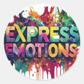 情表現動 ラウンドシール (正面)