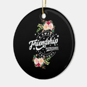 情誼を懐かしむ セラミックオーナメント (左)