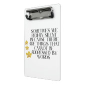 情静か報 – 深い引用文オン無口感覚 ミニクリップボード (アングル2)