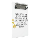 情静か報 – 深い引用文オン無口感覚 ミニクリップボード (アングル)