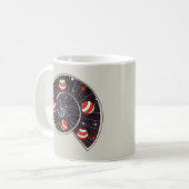 惑星おもしろい銀河系宇宙 コーヒーマグカップ (正面左)