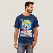 惑星が別の上にいる間に見ること Tシャツ (正面フル)