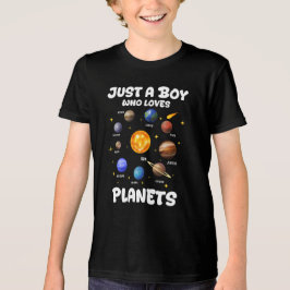惑星が好きな少年 太陽系 トライブレンドTシャツ