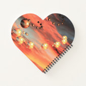 惑星が豊富にある ノートブック (裏面)