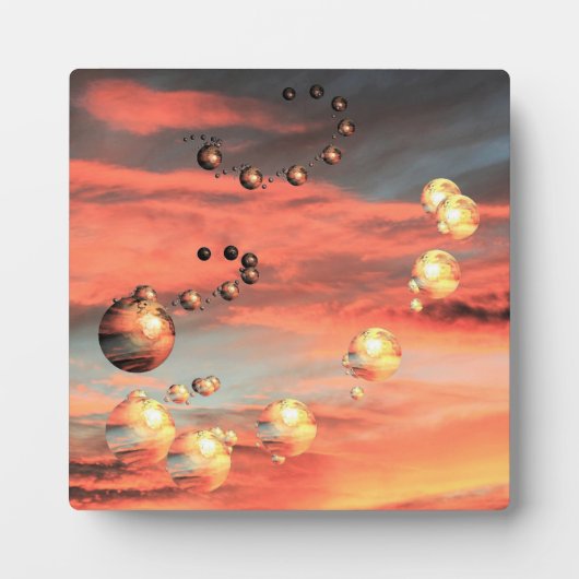 惑星が豊富にある フォトプラーク (正面)