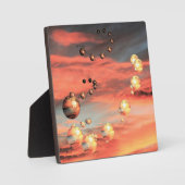 惑星が豊富にある フォトプラーク (正面)