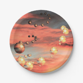 惑星が豊富にある ペーパープレート