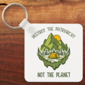 惑星ではなく家父長制を破壊する キーホルダー (正面)