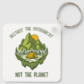 惑星ではなく家父長制を破壊する キーホルダー (裏面)