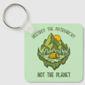 惑星ではなく家父長制を破壊する キーホルダー (正面)