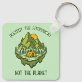 惑星ではなく家父長制を破壊する キーホルダー (裏面)