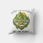 惑星ではなく家父長制を破壊する クッション (裏面)