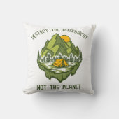 惑星ではなく家父長制を破壊する クッション (正面)