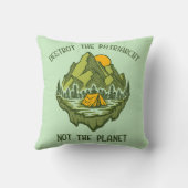 惑星ではなく家父長制を破壊する クッション (裏面)