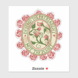 惑星ではなく家父長制を破壊する シール