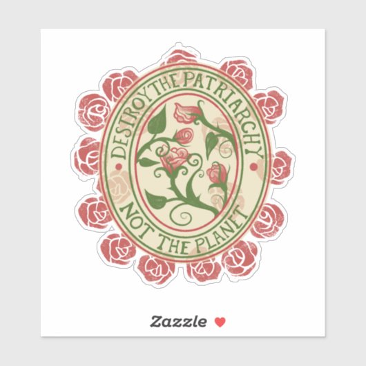 惑星ではなく家父長制を破壊する シール (シート)