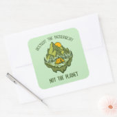 惑星ではなく家父長制を破壊する スクエアシール (封筒)