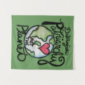 惑星ではなく家父長制を破壊する タペストリー (正面(横))