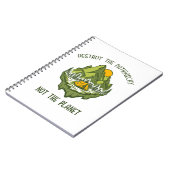 惑星ではなく家父長制を破壊する ノートブック (左側)