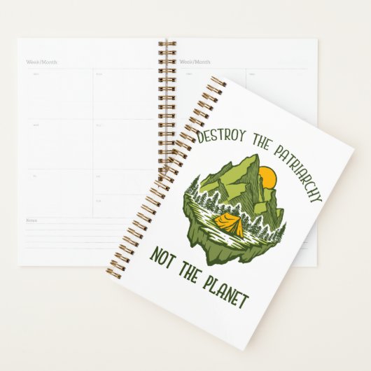 惑星ではなく家父長制を破壊する プランナー手帳 (ディスプレー)