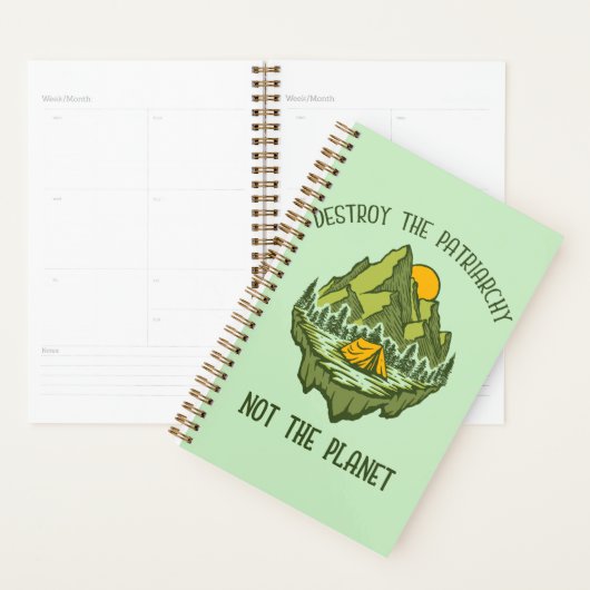 惑星ではなく家父長制を破壊する プランナー手帳 (ディスプレー)