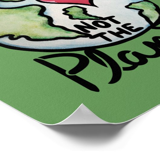 惑星ではなく家父長制を破壊する ポスター (角)