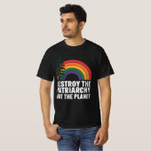 惑星ではなく家父長制を破壊する Tシャツ (正面フル)