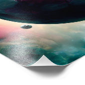 惑星としてのサッカーボール フォトプリント            (角)