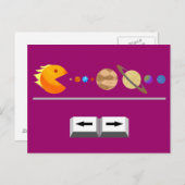 惑星とのゲームおもしろいのカスタムはがき ポストカード (正面/裏面)