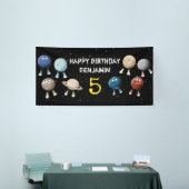 惑星とシステム太陽の子供の誕生日 横断幕 (トレードショー)