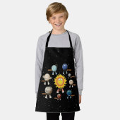 惑星とシス太陽のテム エプロン (着用した状態)