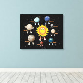 惑星とシス太陽のテム キャンバスプリント (インサイチュ (ウッドフロア))