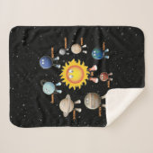 惑星とシス太陽のテム シェルパブランケット (正面(横))