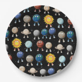 惑星とシス太陽のテム ペーパープレート (正面)