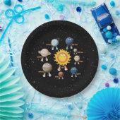 惑星とシス太陽のテム ペーパープレート (パーティー)