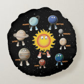 惑星とシス太陽のテム ラウンドクッション (裏面)
