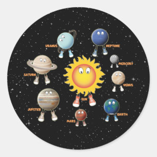 惑星とシス太陽のテム ラウンドシール