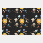 惑星とシス太陽のテム ラッピングペーパーシート (正面2)