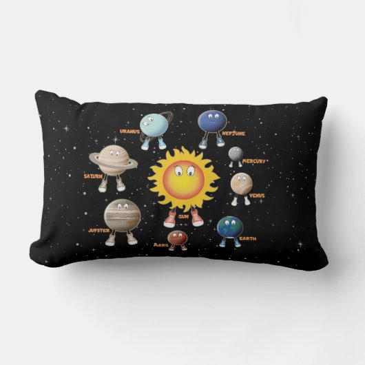 惑星とシス太陽のテム ランバークッション (正面)