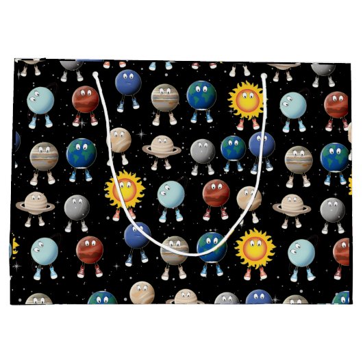 惑星とシス太陽のテム ラージペーパーバッグ (裏面)