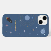 惑星とロケット、宇宙船外箱 Case-Mate iPhoneケース (裏面 (横))