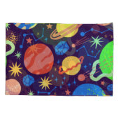 惑星と宇宙テーマ  枕カバー (裏面)